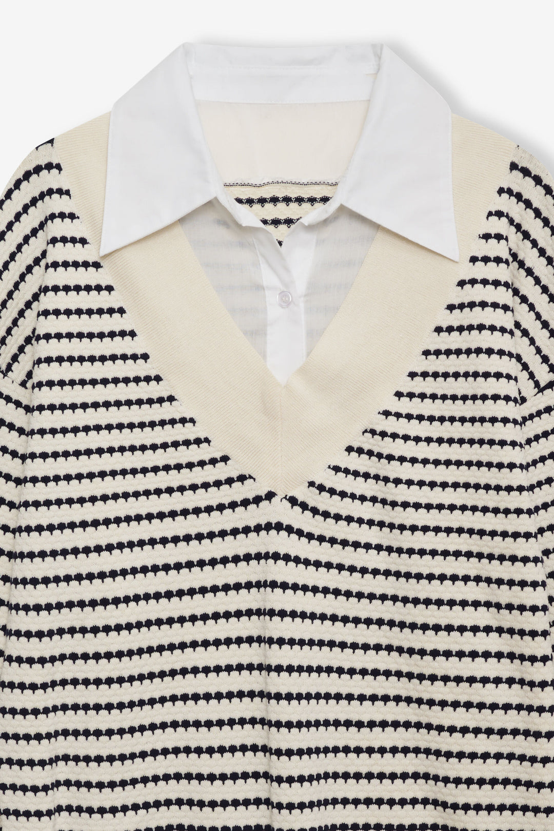 For Love and Lemons Regatta Stripe Knit Sweater - Cream
