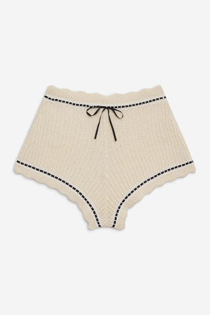 For Love and Lemons Jeannette Sleep Short - Cream