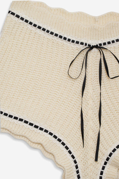 For Love and Lemons Jeannette Sleep Short - Cream