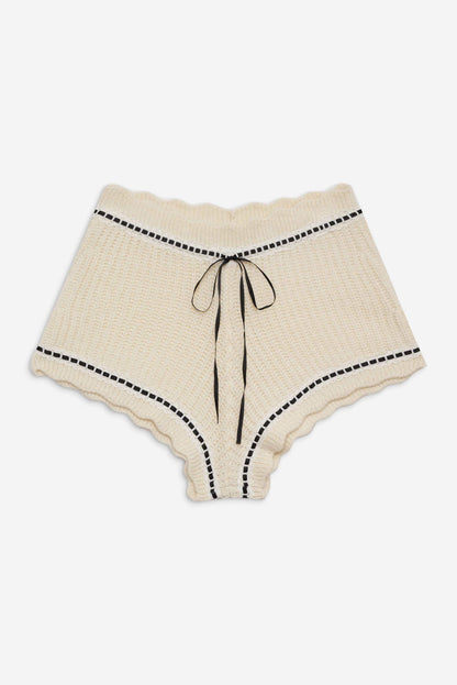 For Love and Lemons Jeannette Sleep Short - Cream