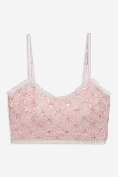 For Love and Lemons Isabeau Sleep Top - Pink