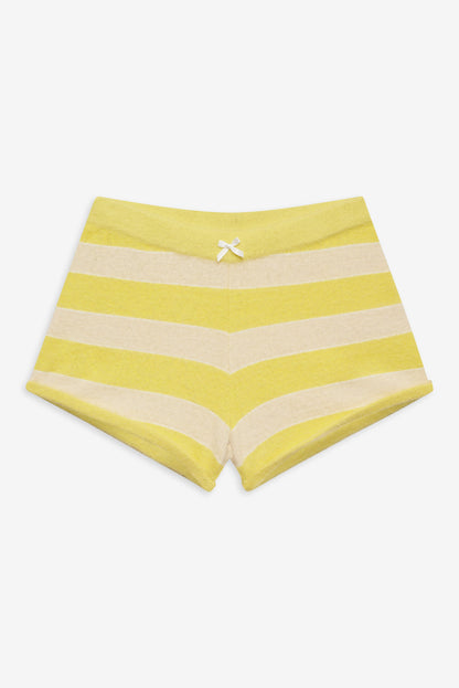 For Love and Lemons Sleepy Stripe Shorts - Yellow