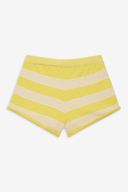 For Love and Lemons Sleepy Stripe Shorts - Yellow