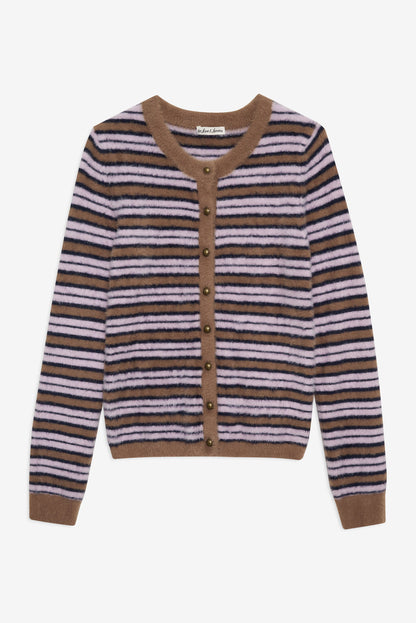 For Love and Lemons Nora Striped Cardigan - Blue