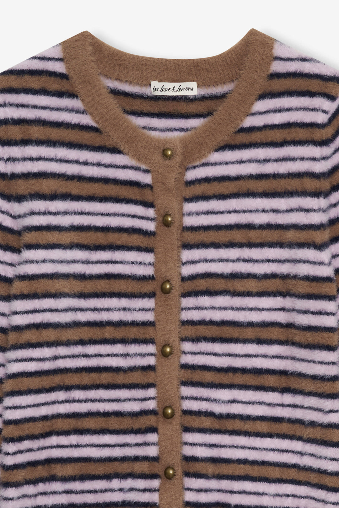 For Love and Lemons Nora Striped Cardigan - Blue