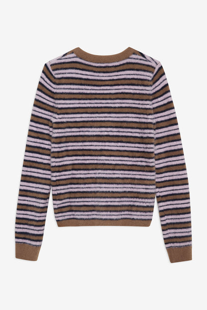 For Love and Lemons Nora Striped Cardigan - Blue