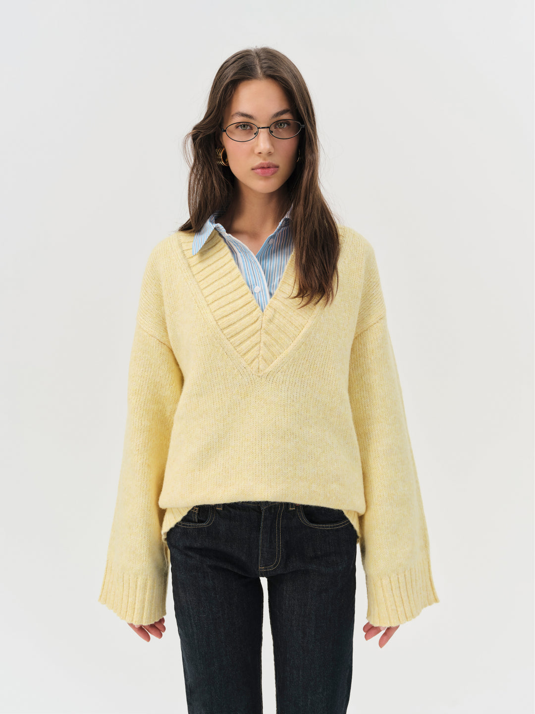 For Love and Lemons Amelia Sweater - Yellow
