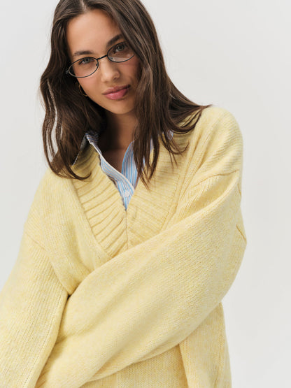 For Love and Lemons Amelia Sweater - Yellow