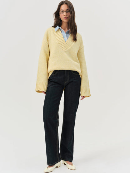 For Love and Lemons Amelia Sweater - Yellow