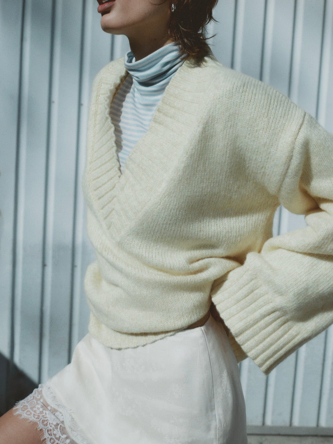 For Love and Lemons Amelia Sweater - Yellow
