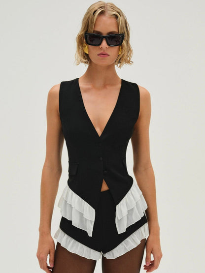 For Love and Lemons Noemie Short - Black