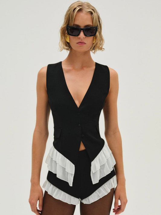 For Love and Lemons Noemie Short - Black