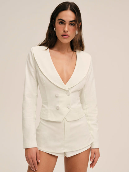 For Love and Lemons Etta Skort - Ivory