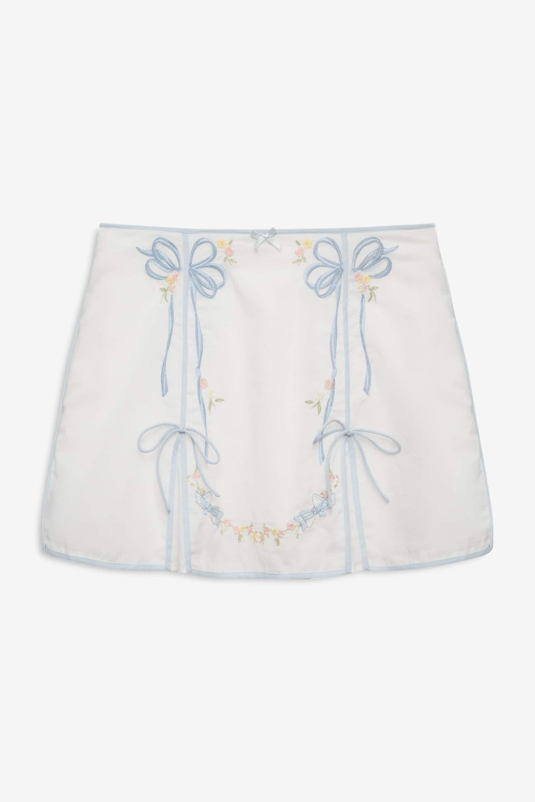 For Love and Lemons Baby Bows Skirt - White