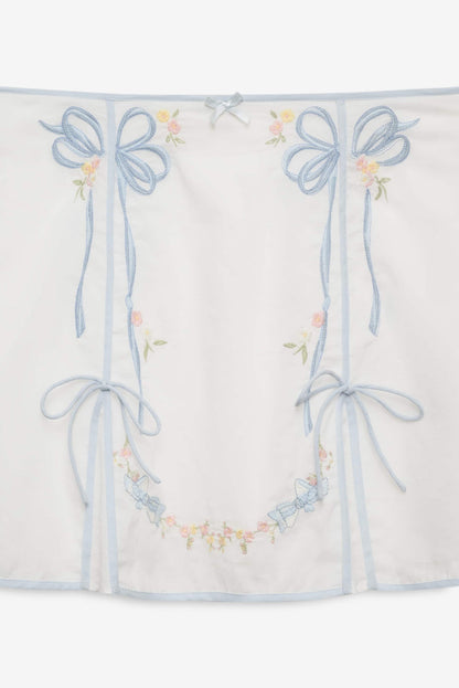 For Love and Lemons Baby Bows Skirt - White