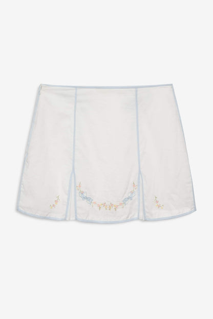 For Love and Lemons Baby Bows Skirt - White
