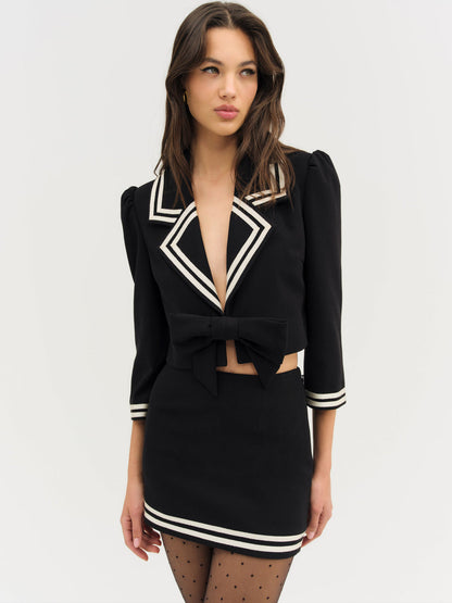 For Love and Lemons Josie Micro Mini Skirt - Black