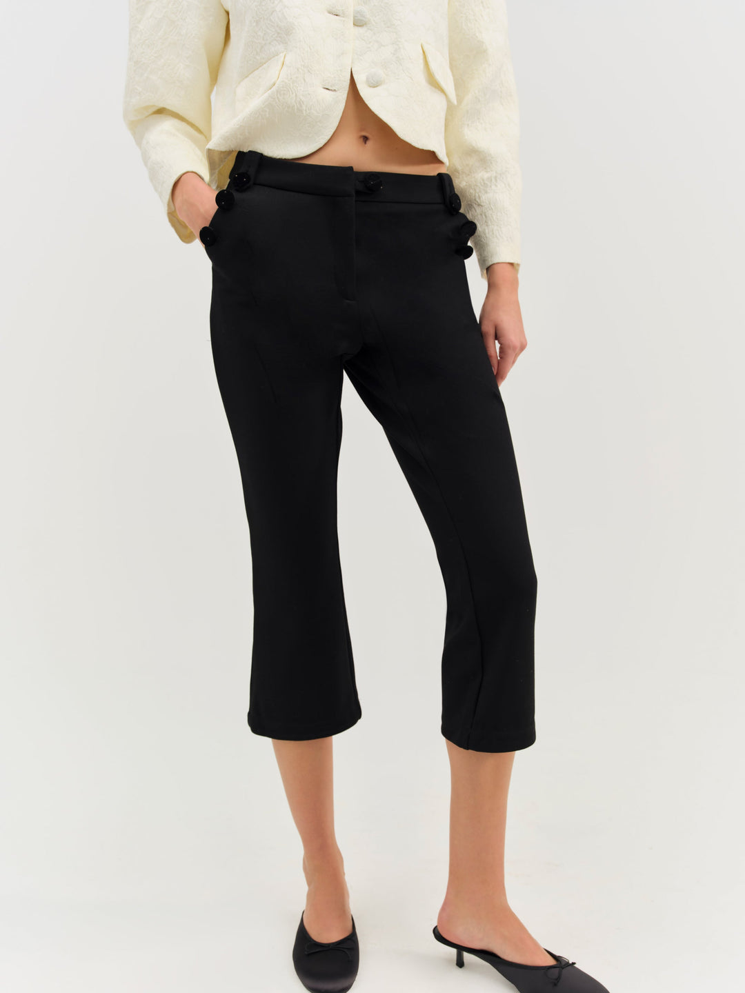 For Love and Lemons Valentina Pants - Black