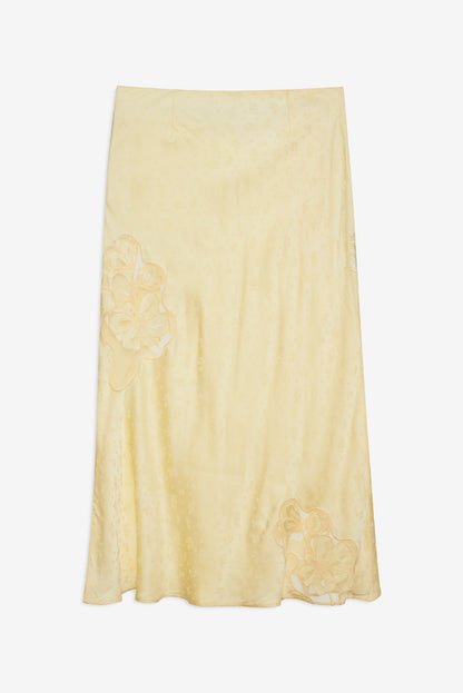 For Love and Lemons Sunrise Midi Skirt - Yellow