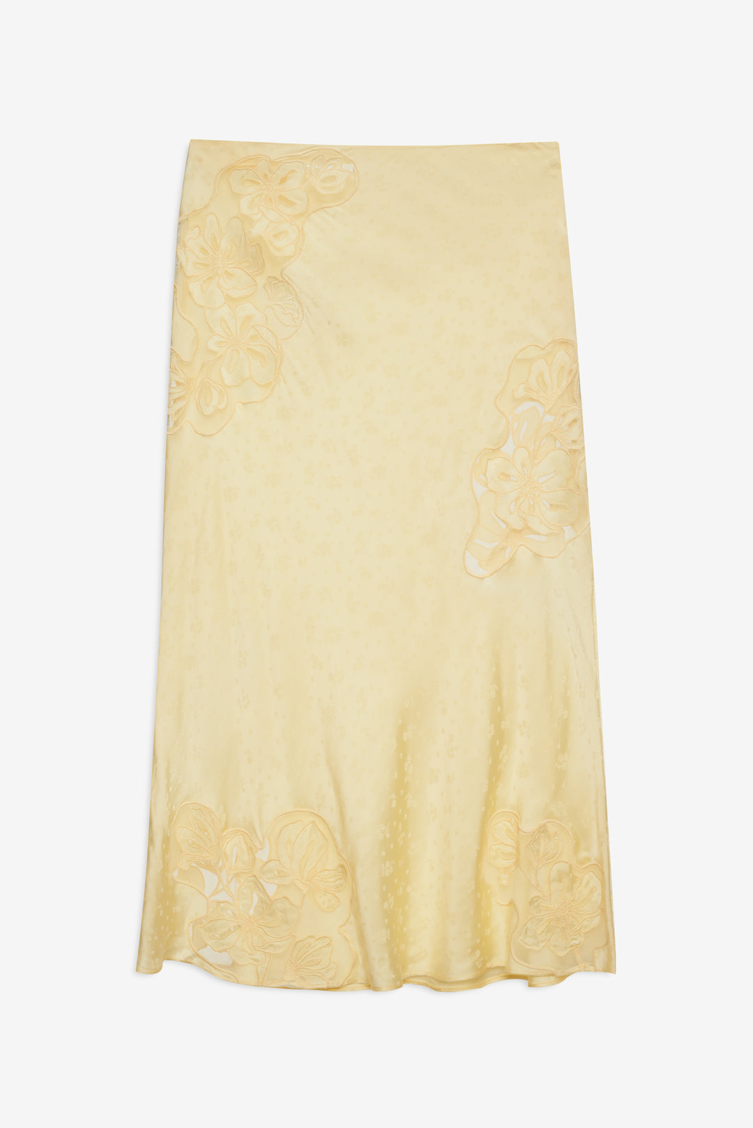 For Love and Lemons Sunrise Midi Skirt - Yellow