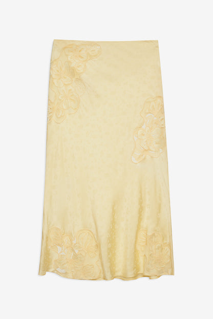 For Love and Lemons Sunrise Midi Skirt - Yellow