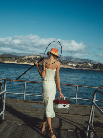 For Love and Lemons Sunrise Midi Skirt - Yellow