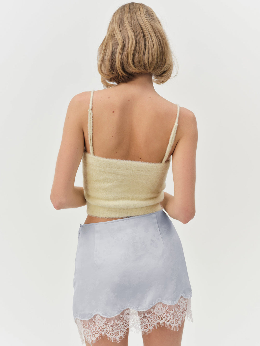 For Love and Lemons Madalie Slip Skirt - Blue