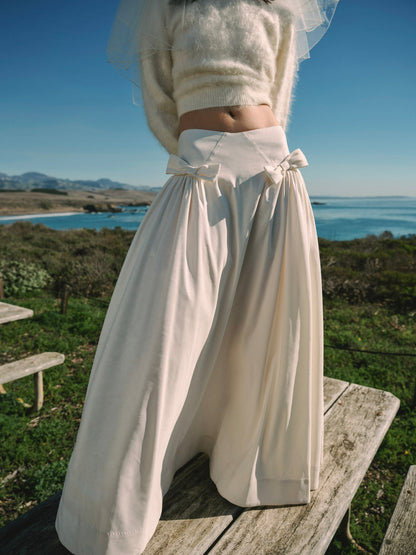 For Love and Lemons Orsa Maxi Skirt - White