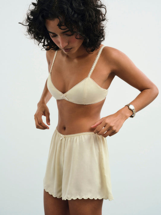 For Love and Lemons Clarabell Short - Yellow