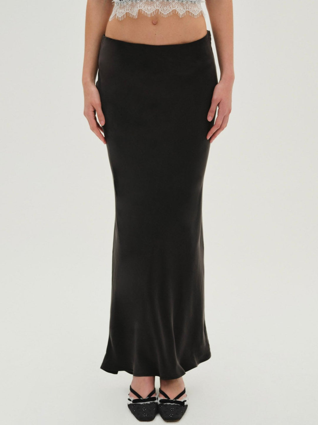For Love and Lemons Lena Maxi Skirt - Black