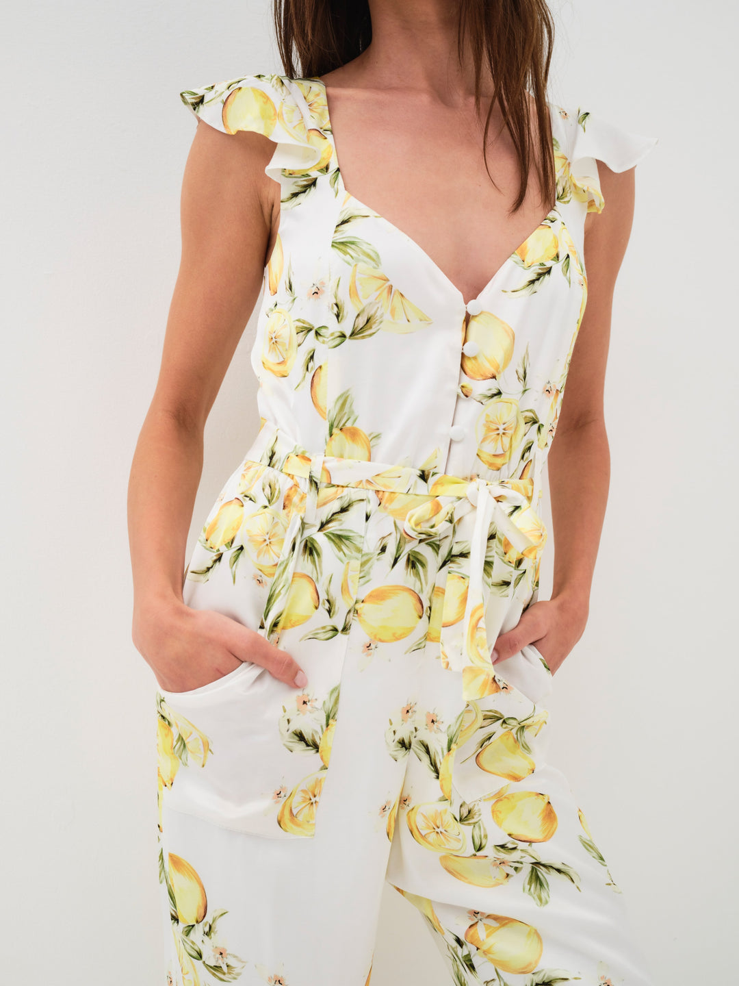 For Love and Lemons Limonada Jumpsuit - Yellow