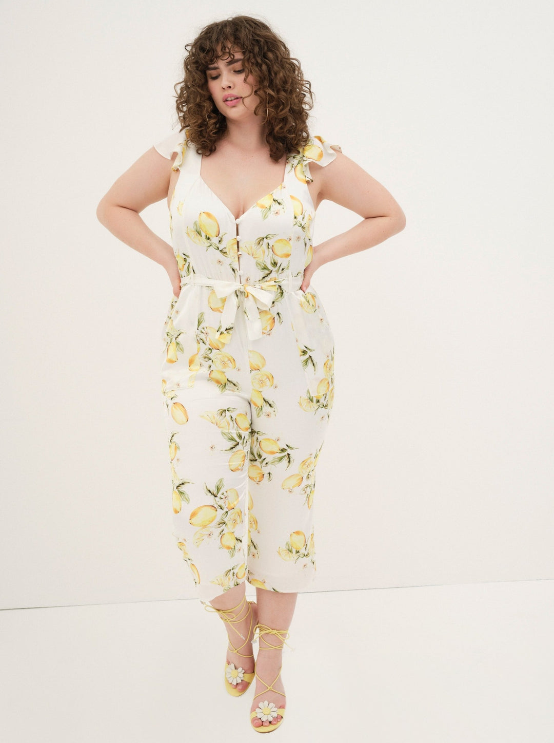 For Love and Lemons Limonada Jumpsuit - Yellow