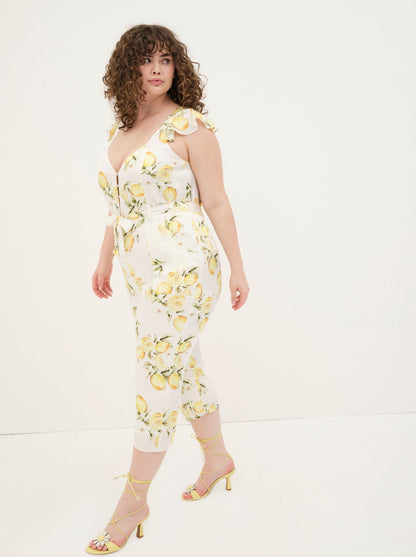 For Love and Lemons Limonada Jumpsuit - Yellow
