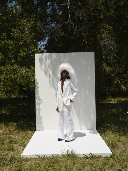 For Love and Lemons Ruth Wide-Leg Pant - White