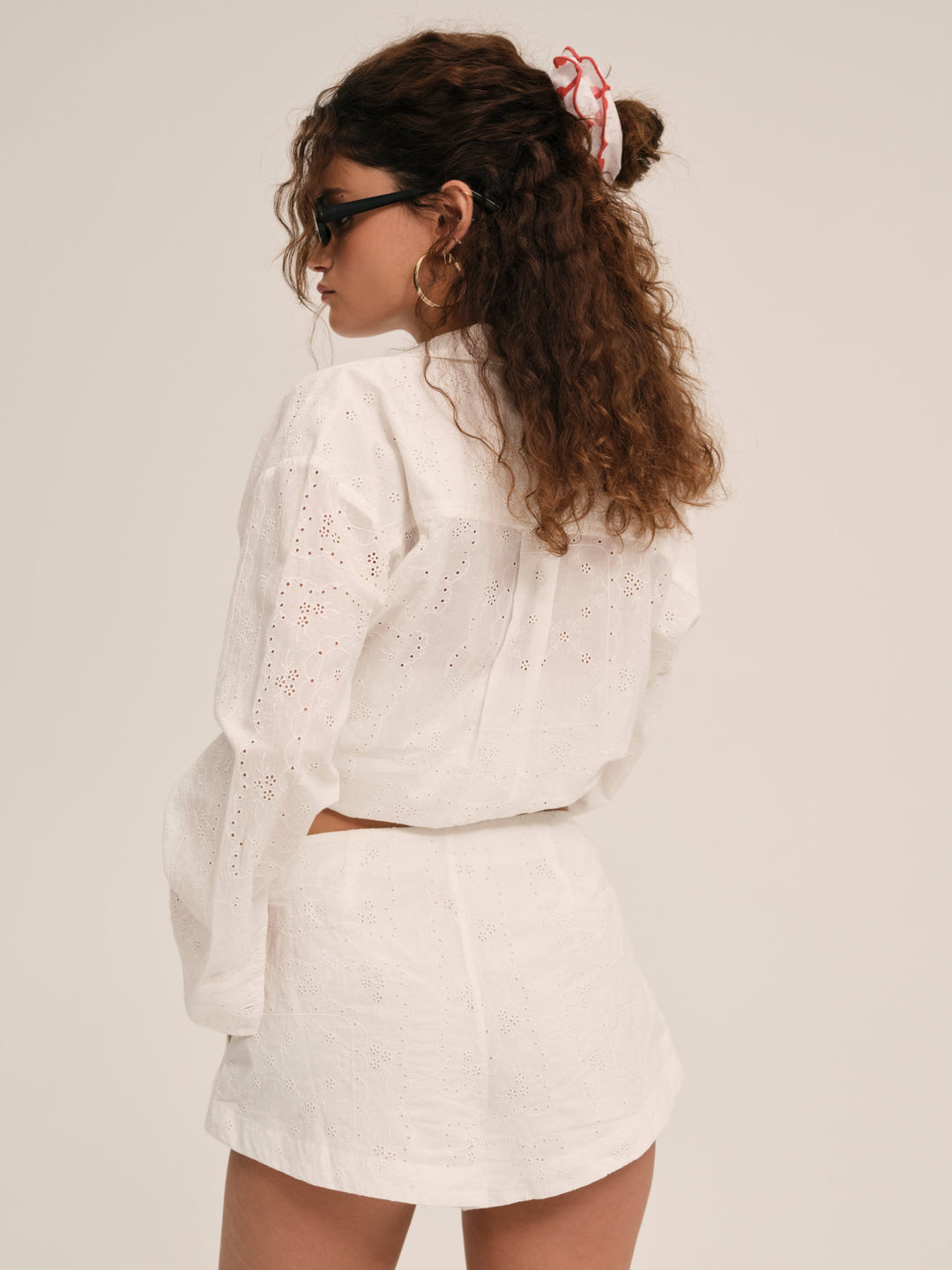 For Love and Lemons Handkerchief Short - White