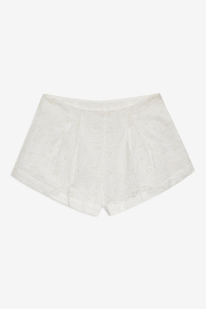For Love and Lemons Handkerchief Short - White