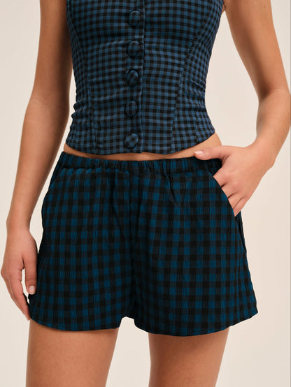 For Love and Lemons Blue River Short - Navy