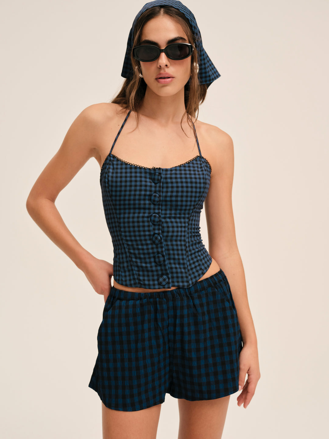 For Love and Lemons Blue River Short - Navy