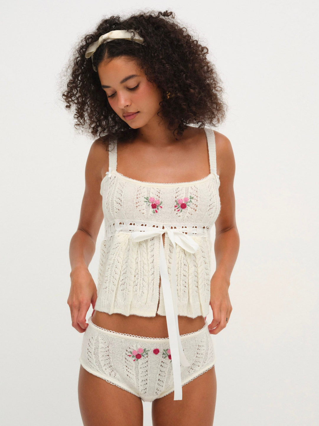 For Love and Lemons Nathalie Cheeky Panty - White