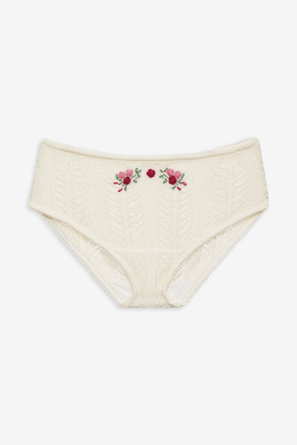 For Love and Lemons Nathalie Cheeky Panty - White