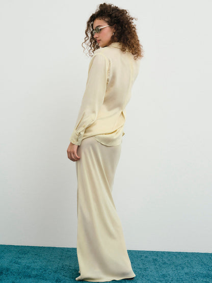 For Love and Lemons Clarabell Maxi Skirt - Yellow