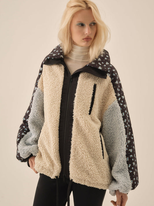 For Love and Lemons Maisie Collared Jacket - Blue