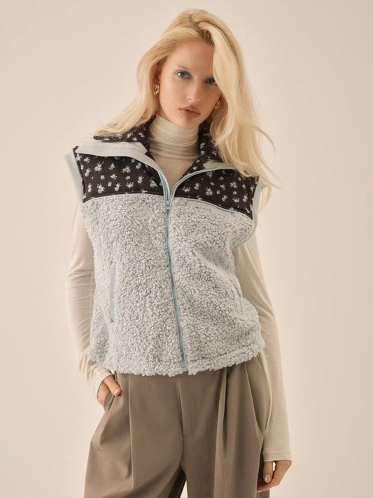 For Love and Lemons Maisie Vest - Blue