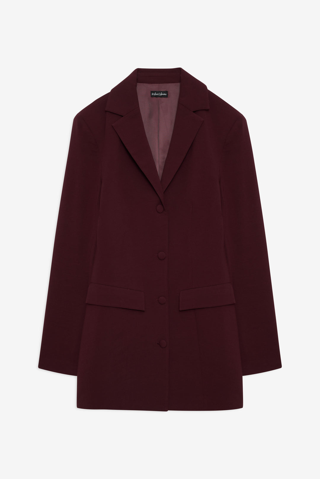 For Love and Lemons Selena Blazer - Burgundy