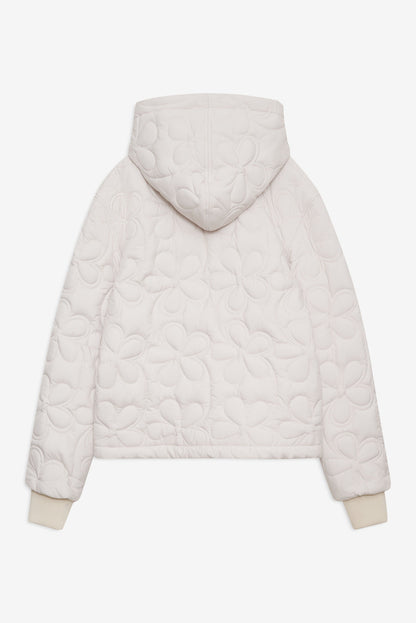 For Love and Lemons Isabel Quilted Puffer Jacket - Cream