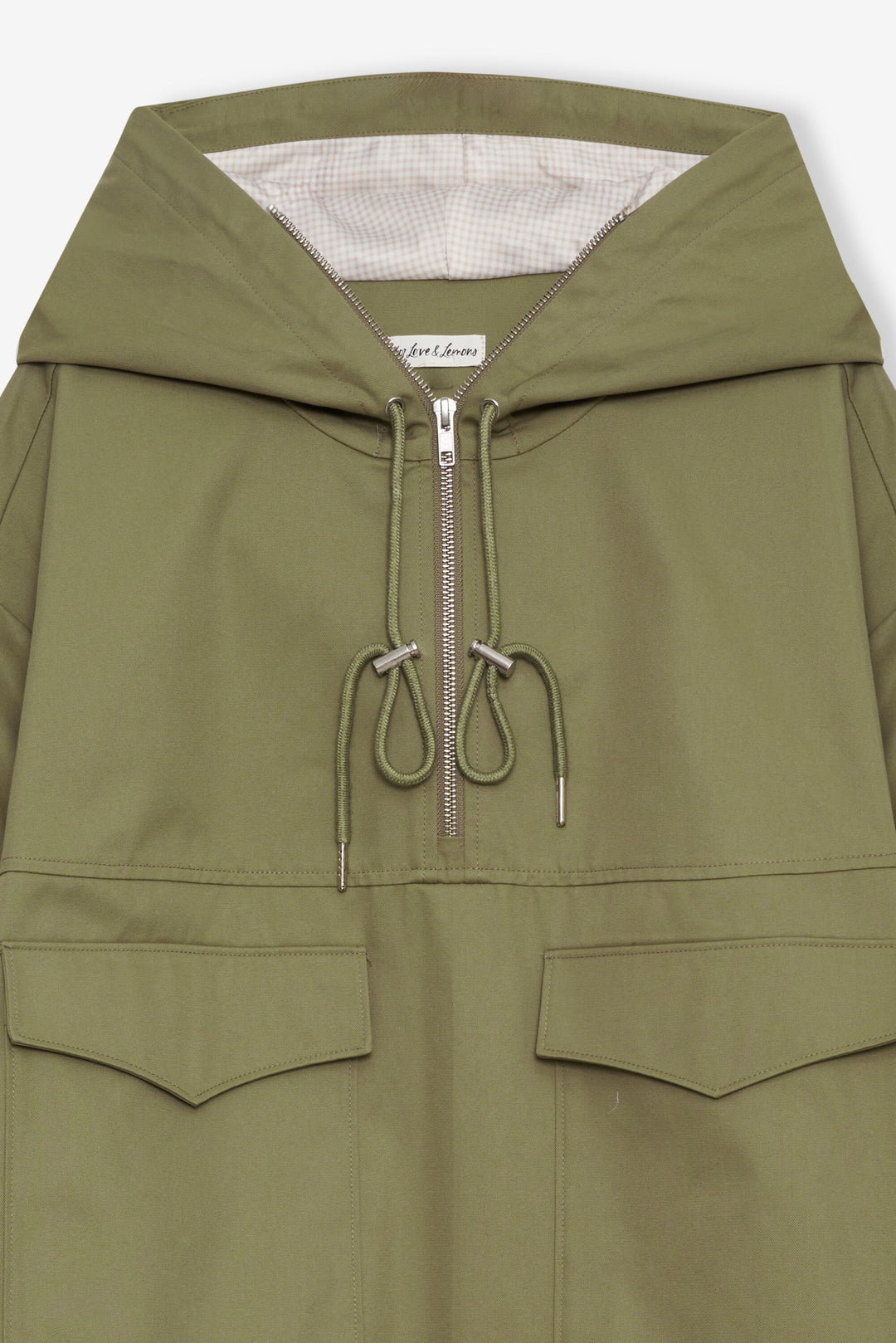 For Love and Lemons Alessia Pullover Jacket - Green