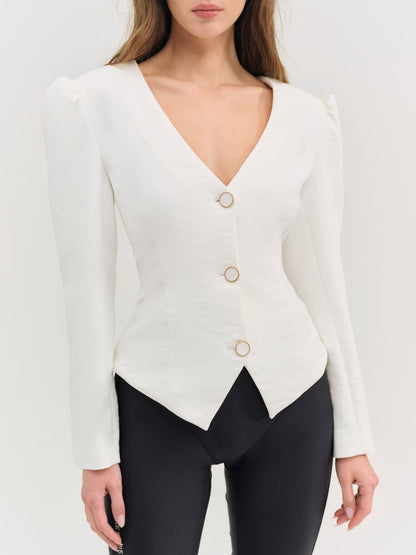 For Love and Lemons Kristen Blazer - Cream