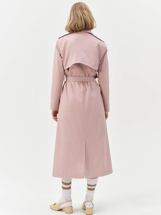 For Love and Lemons Reese Trench Coat - Mauve