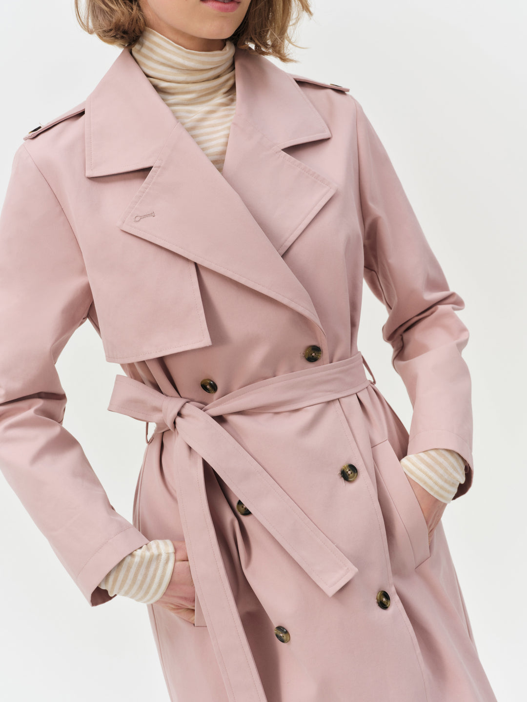 For Love and Lemons Reese Trench Coat - Mauve