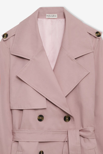 For Love and Lemons Reese Trench Coat - Mauve
